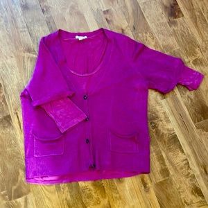 The cutest little tshirt and cardigan set from Eileen Fisher. Gorgeous colour